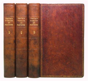 SMITH, ADAM. An Inquiry into the Nature and Causes of the Wealth of Nations . . . Fifth Edition.  3 vols.  1789